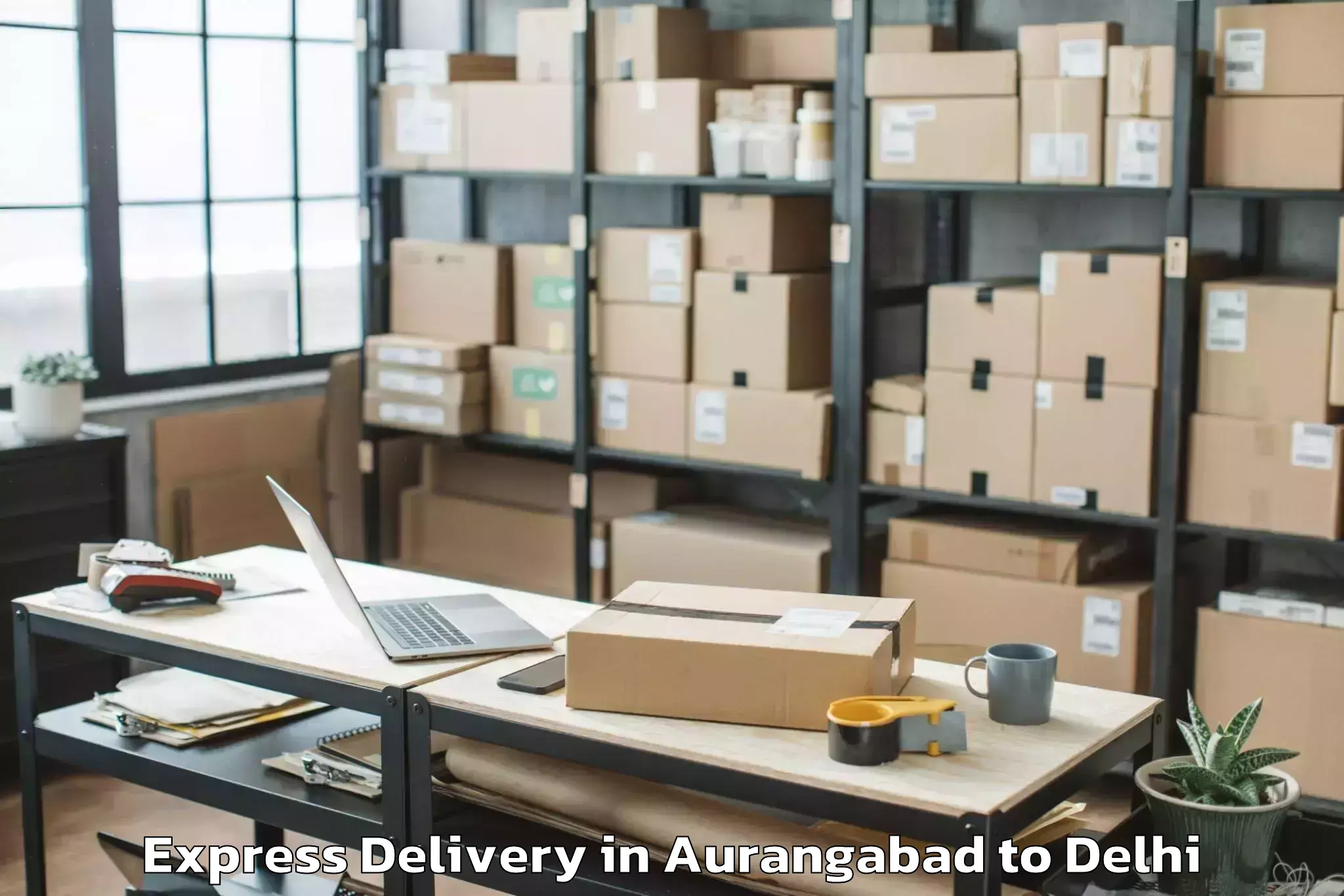 Reliable Aurangabad to D Mall Pitampura Express Delivery